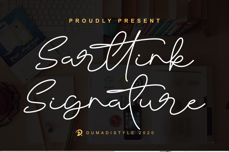 Sarttink Signature Font