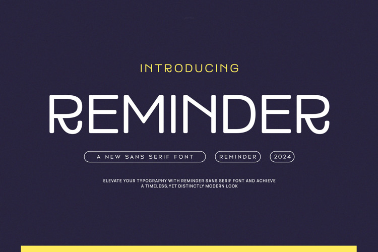 REMINDER Font