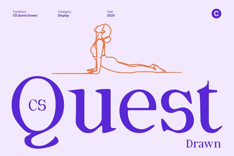 Preview of CS Quest Drawn Font