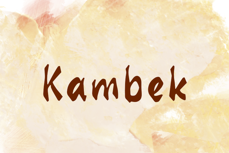 K Kambek Font