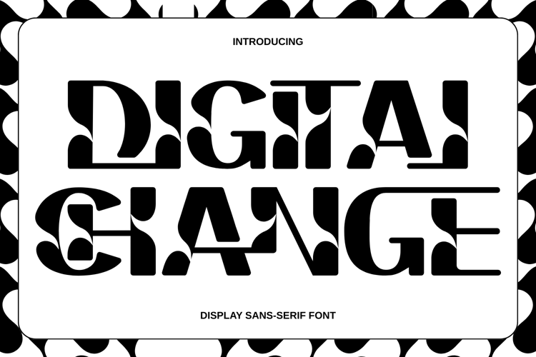 Preview of Digital Change Font