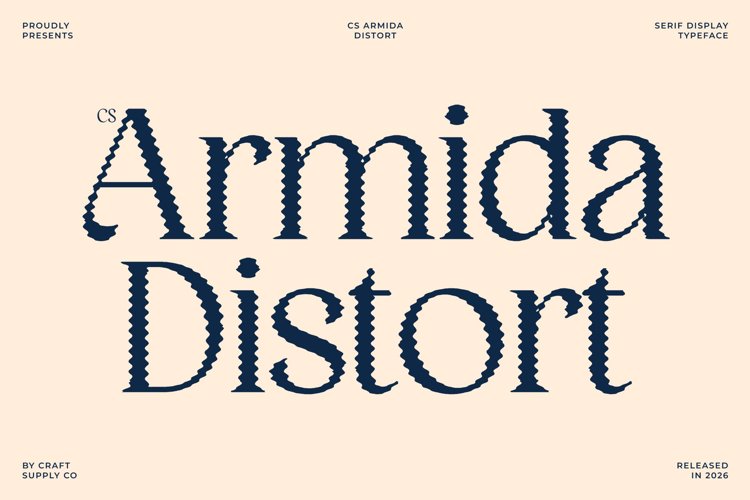 Preview of CS Armida Distort Font