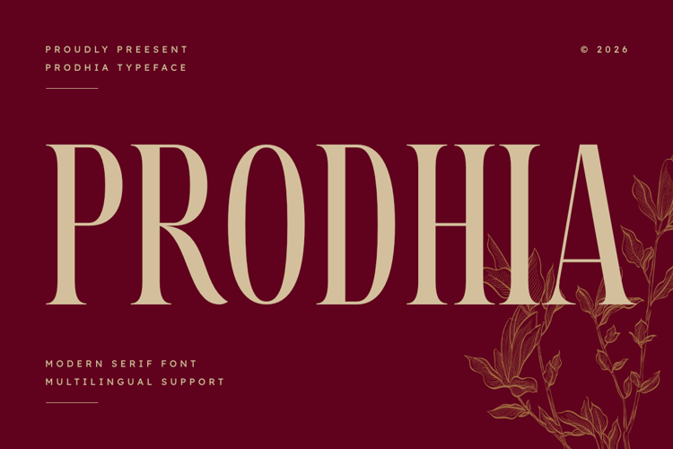 Preview of Prodhia Font