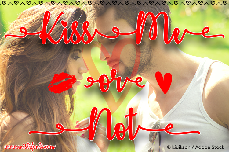 Kiss Me or Not Font