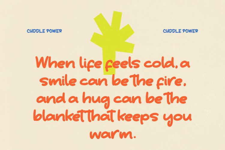 Preview of Smile Hug VERSION Font