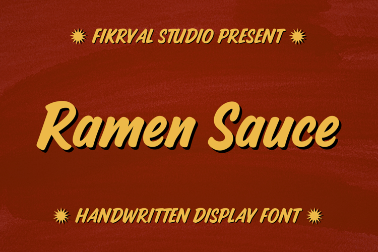 Preview of Ramen Sauce Font