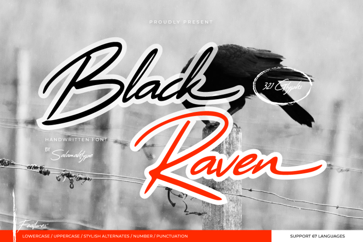Black Raven Font