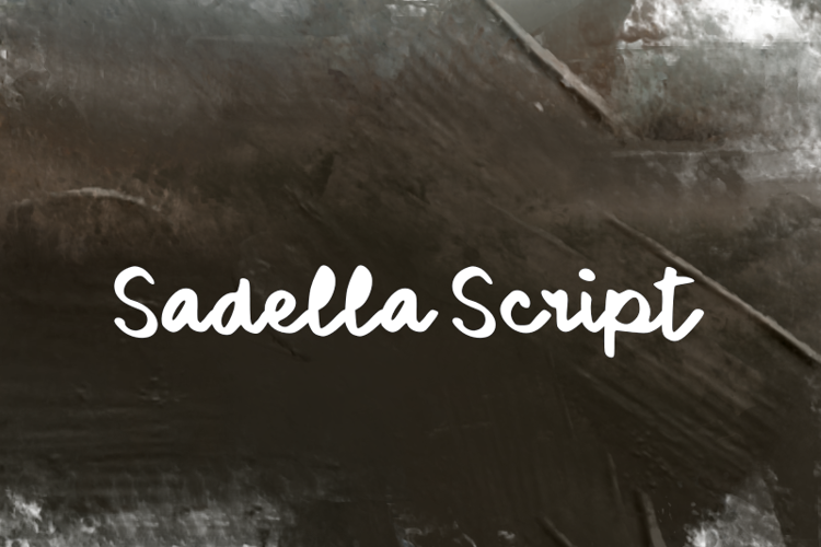 s Sadella Script Font