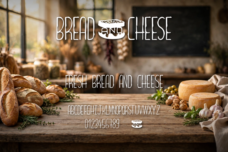 Preview of Bread&Cheese Font