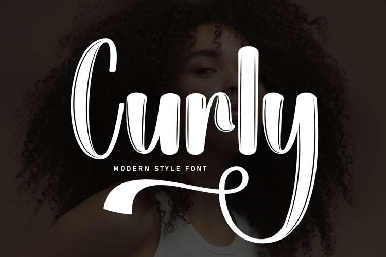 Preview of Curly Font