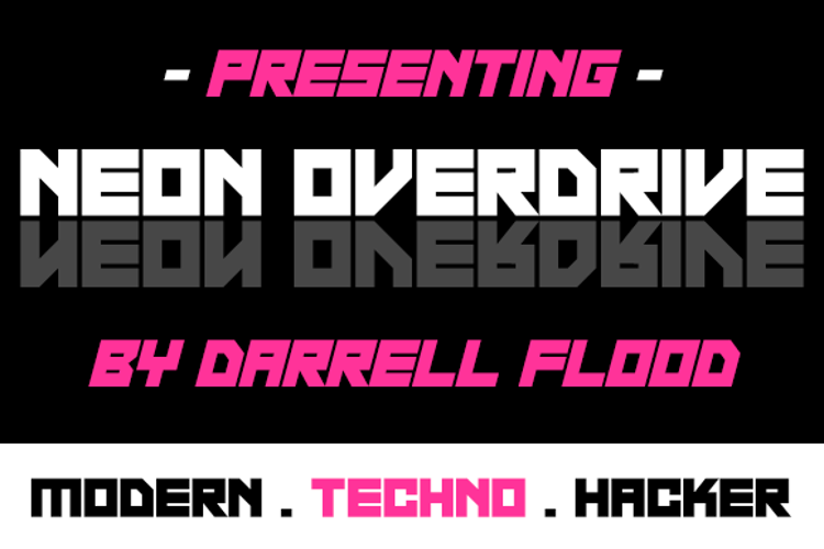 Neon Overdrive Font