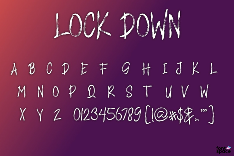 LOCK DOWN Font