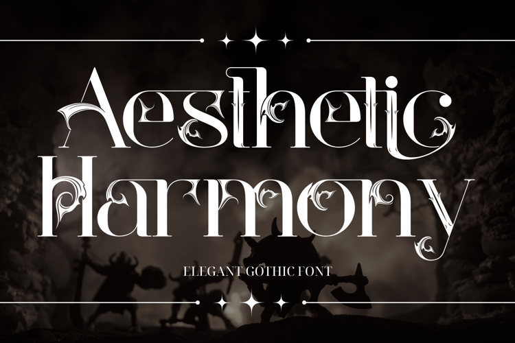 Preview of Aesthetic Harmony Font