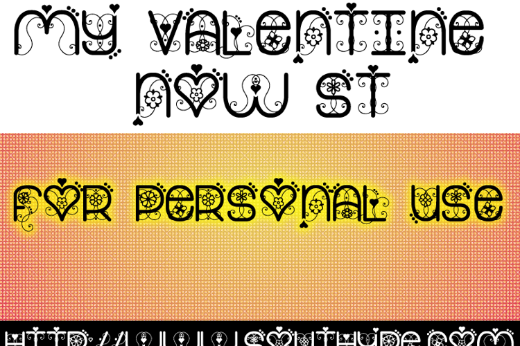 My Valentine Now St Font