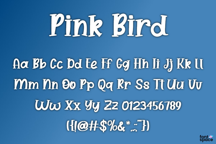 Pink Bird Font