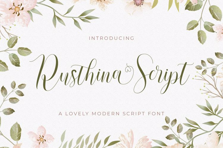 Rusthina Script Font