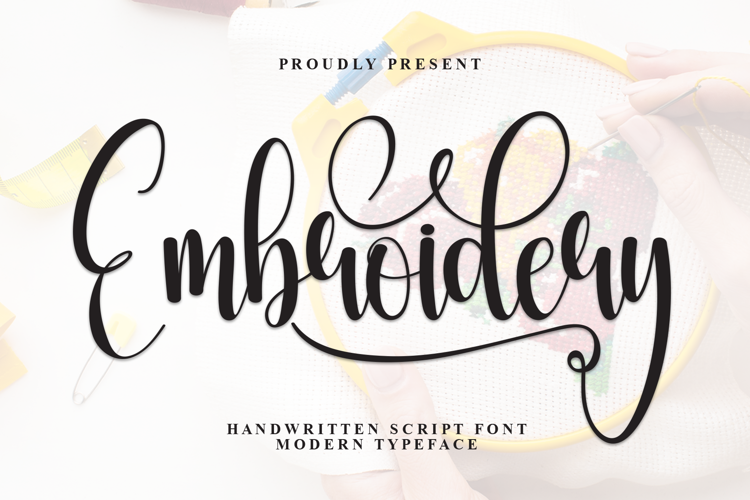 Preview of Embroidery Font