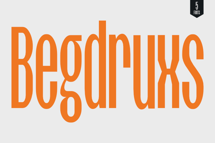 Preview of Begdruxs Medium Font