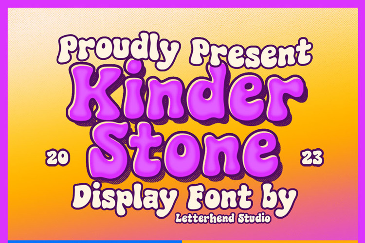 Kinder Stone Font