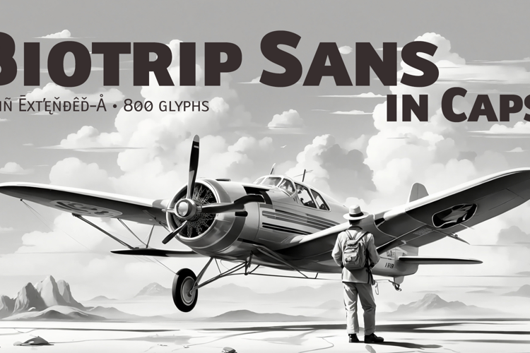 Preview of Biotrip Caps Font