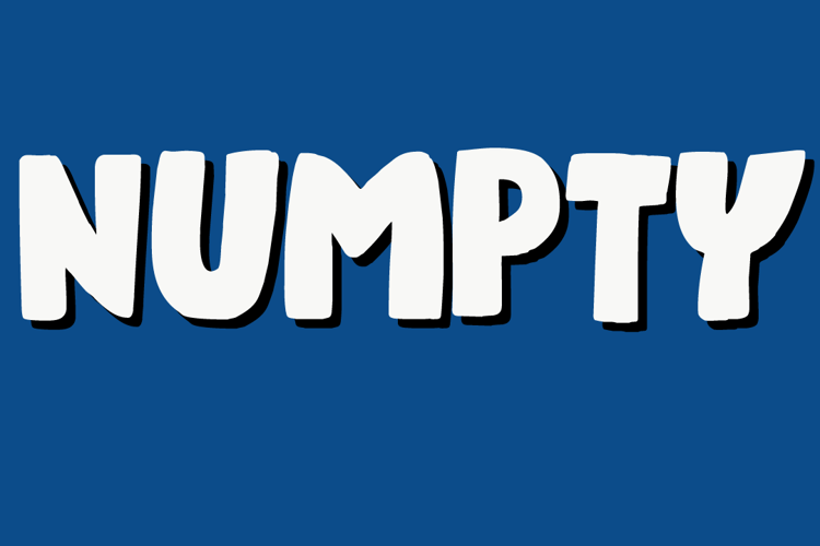 Numpty Font