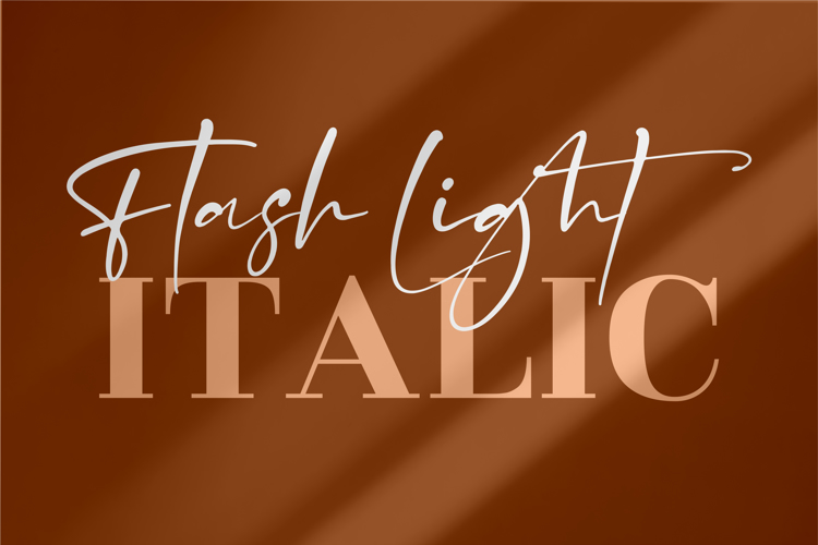 Flash Light Font