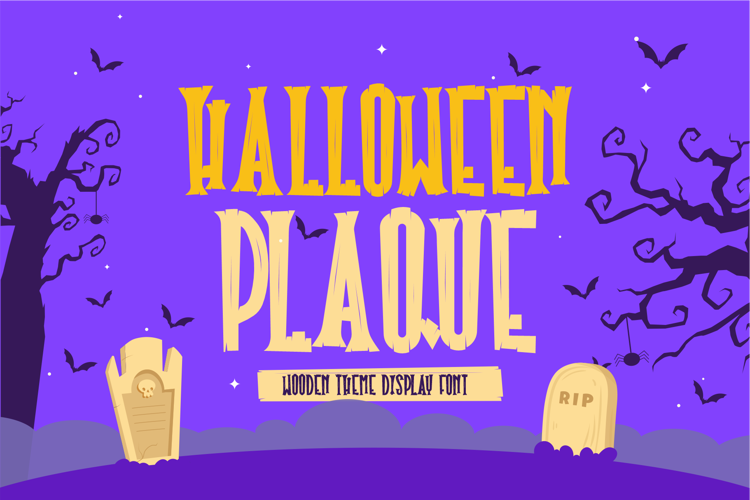 Halloween Plaque Font