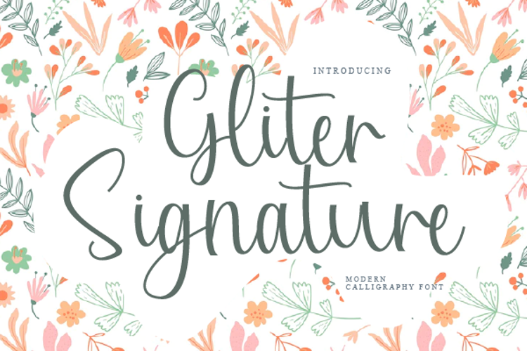 Gliter Signature Font