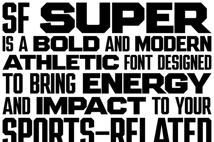 SF SUPER Font