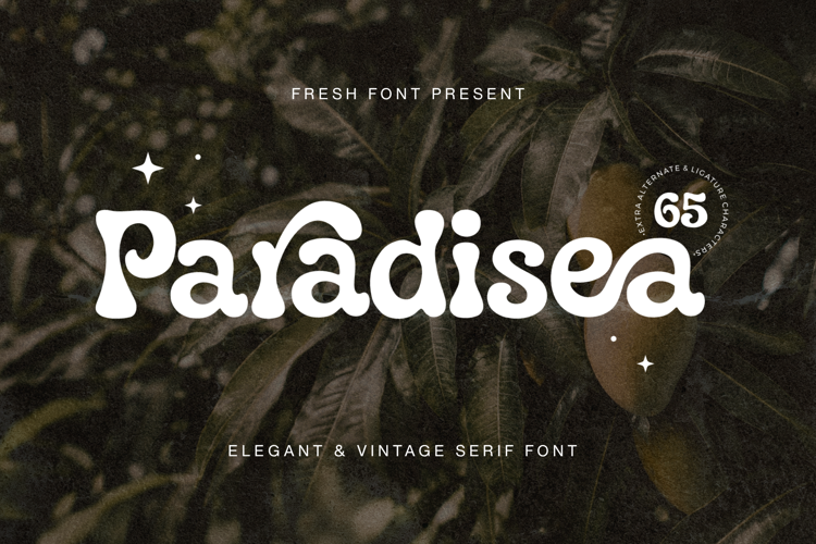 Preview of Paradisea Font