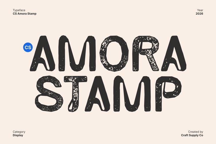 Preview of CS Amora Stamp Font
