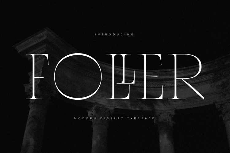 Foller Display - Trial Font