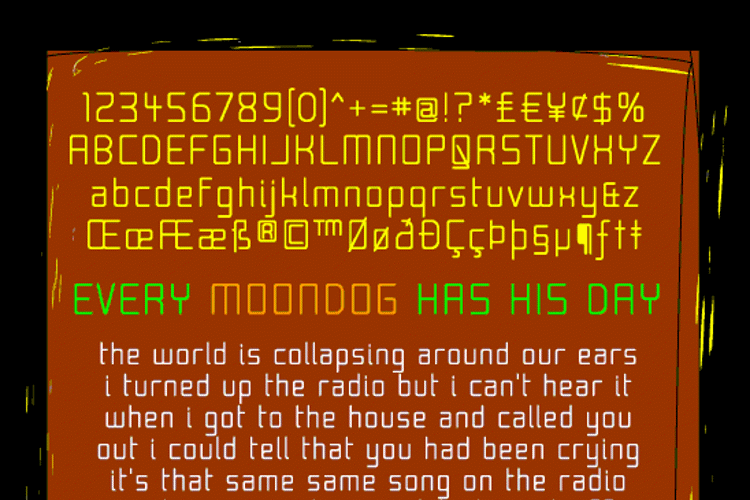 Moondog Font