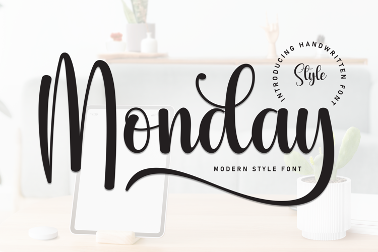 Preview of Monday Font