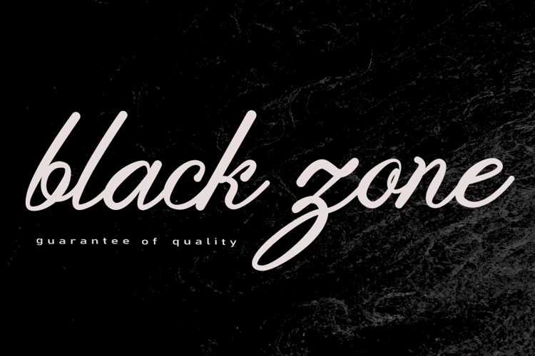 Black Zone Font