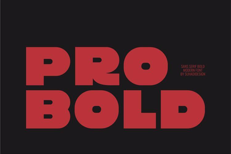 Preview of Pro Bold Font