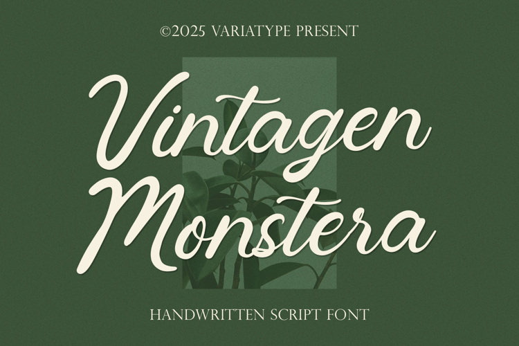 Preview of VintagenMonstera Font