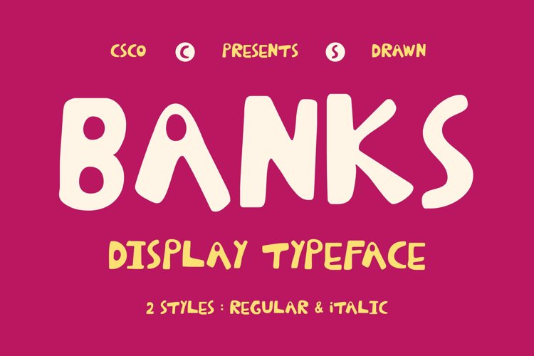 Preview of CS Banks Drawn Font