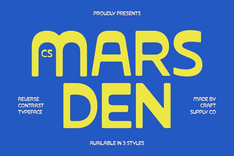 Preview of CS Marsden Font