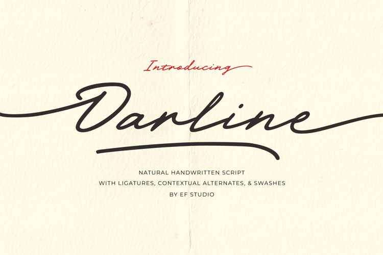 Preview of Darline Handwritten Font