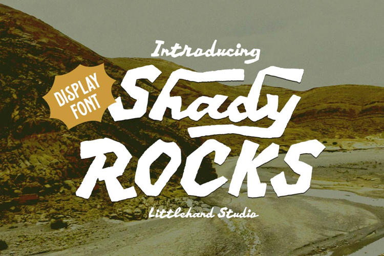 Preview of Shady Rocks Font