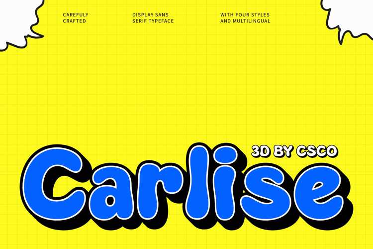 Carlise 3d Font