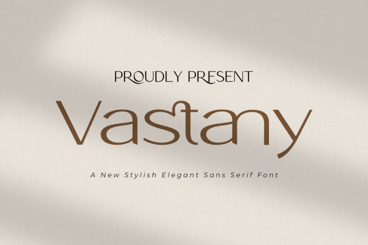 Preview of Vastany Font
