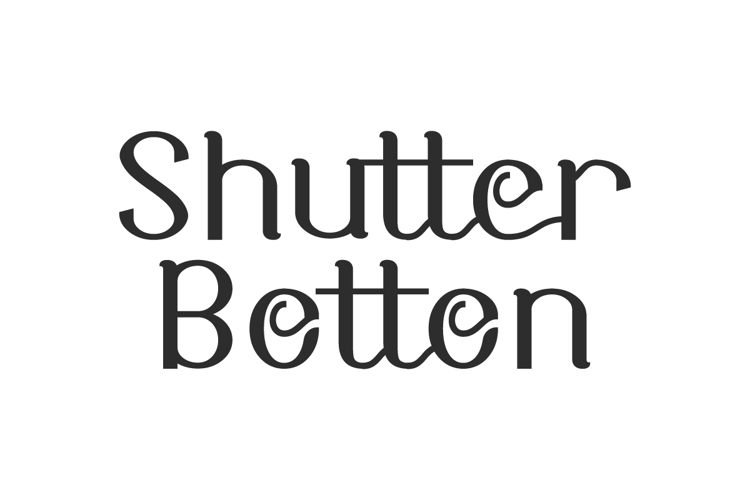 Shutter Botton Font