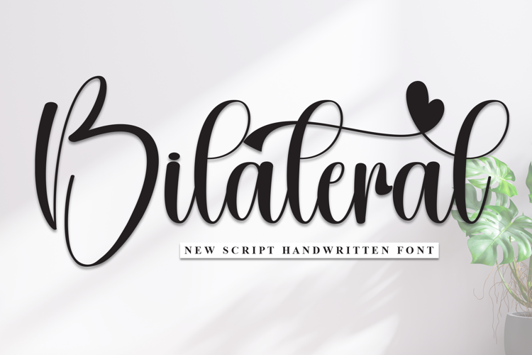 Preview of Bilateral Font