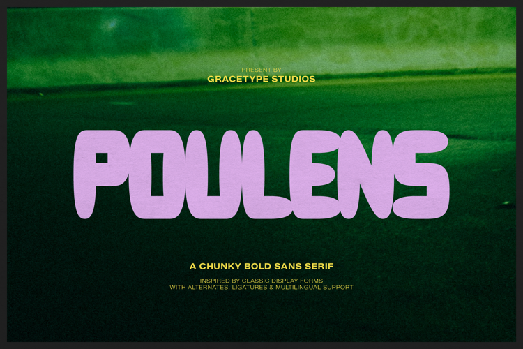 Preview of Poulens Font