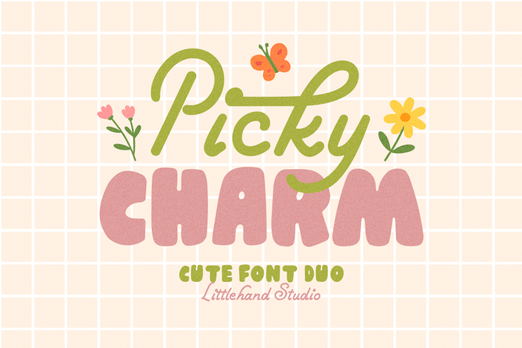 Preview of Picky Charm Sans Font