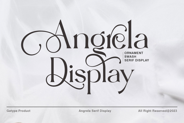 Angrela Display Font