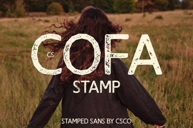 Preview of CS Cofa Stamp Font