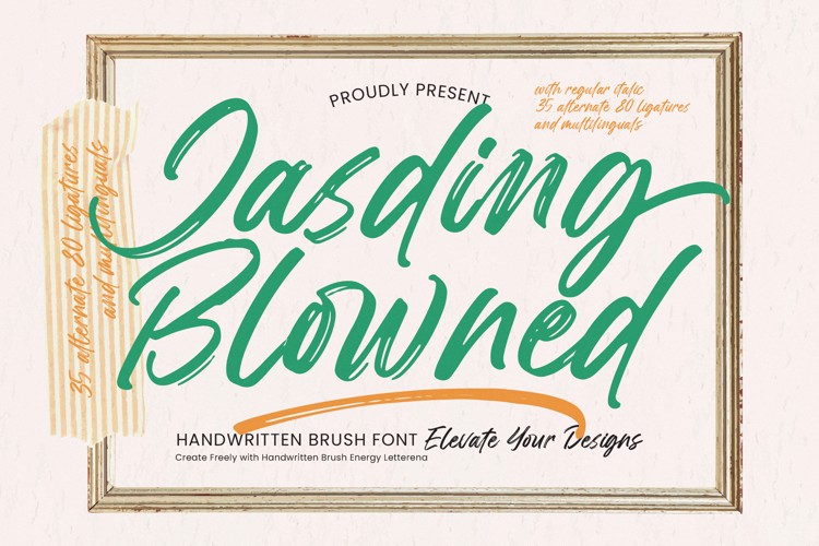 Preview of Jasding Blowned Font